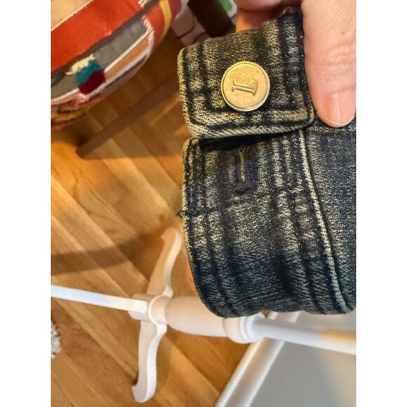 Pilcro Anthropologie Denim Jean Jacket Dark Wash Small Petite SP Cropped - Picture 4 of 9